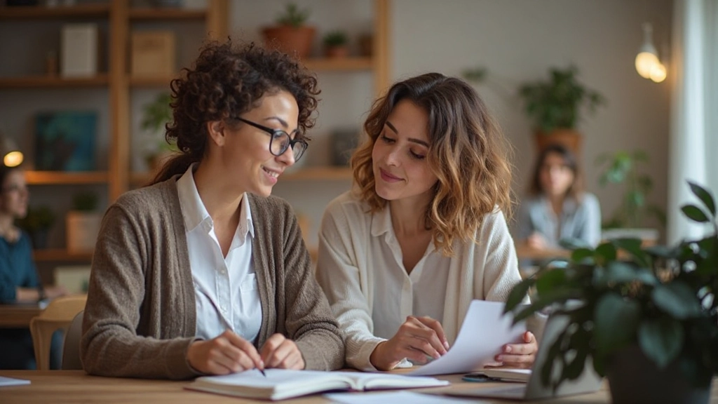 Profissional de educação em linguagem orientando estudante iniciante em português